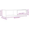 vidaXL TV-Schr&auml;nke 2 Stk. Artisan-Eiche 100x31x25,5 cm Holzwerkstoff