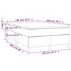 vidaXL Boxspringbett Matratze Cappuccino-Braun 120x200cm Kunstleder