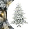 vidaXL K&uuml;nstlicher klappbarer Weihnachtsbaum Wei&szlig; 150 cm PVC und Stahl