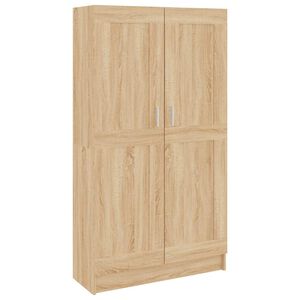 vidaXL B&uuml;cherregal Sonoma-Eiche 82,5x30,5x150 cm Holzwerkstoff