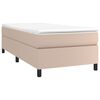 vidaXL Boxspringbettgestell Cappuccino-Braun 100x200 cm Kunstleder