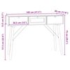 vidaXL Konsolentisch mit Schubladen 105x30x75 cm Holzwerkstoff