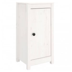 vidaXL Sideboards 2 Stk. Wei&szlig; 39x35x80 cm Massivholz Kiefer