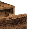 vidaXL Schminktisch mit Regal Altholz 80 x 35 x 132 cm Holzwerkstoff