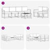 vidaXL Outdoor-Sofagarnitur 7 pcs Natur und Beige Massivholz Akazie