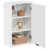 vidaXL Badezimmerschrank Wandmontiert Hochglanz Wei&szlig; 39 x 23,5 x 65 cm