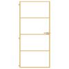 vidaXL Innent&uuml;r Schlank Golden 93x201,5 cm Hartglas und Aluminium