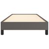 vidaXL Bettgestell Grau 90x200 cm Kunstleder