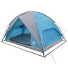 vidaXL Campingzelt mit Regenhaube wasserdicht Blau 310 x 245 x 160 cm