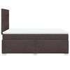 vidaXL Boxspringbett mit Matratze Dunkelbraun 120x190 cm Stoff