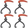 vidaXL Holzzange mit PVC-Griff 4 Stk.