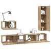 vidaXL TV-Schrankset mit Schubladen 4 pcs Artisan-Eiche Holzwerkstoff