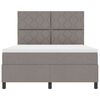 vidaXL Boxspringbett mit Matratze Taupe 160 x 200 cm Stoff