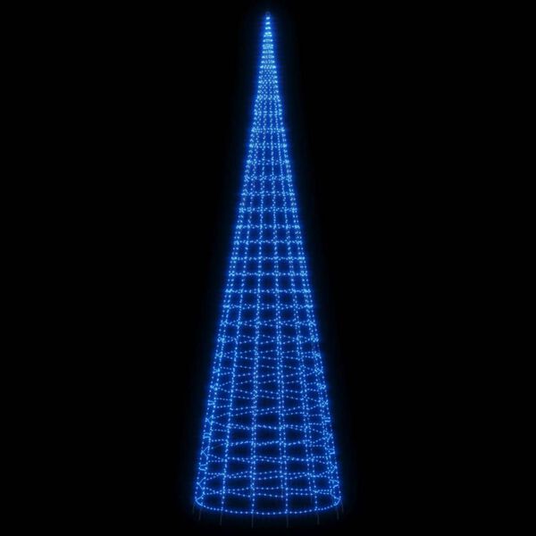 vidaXL LED-Weihnachtsbaum f&uuml;r Fahnenmast 3000 LEDs Blau 800 cm