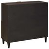 vidaXL Beistellschrank mit Speicher Schwarz und Gold 80 x 33.5 x 75 cm