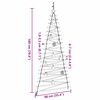 vidaXL Weihnachtsbaum mit 100 LEDs Natur 180 cm Massives Eschenholz