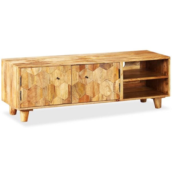 vidaXL TV-Schrank Massivholz Mango 118x35x40 cm