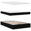vidaXL Ottoman-Bett mit Matratze Schwarz 120x200 cm Stoff