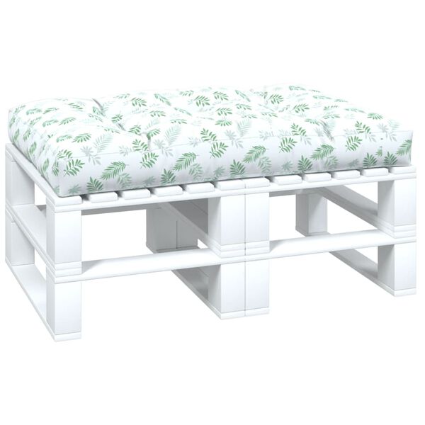 vidaXL Palettenkissen Blattmuster 120x80x12 cm Stoff