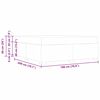 vidaXL Bettrahmen mit Matratze Grau 180 x 200 cm Stoff