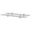 vidaXL Schweberegale 2 Stk. Glas 60x20 cm 8 mm