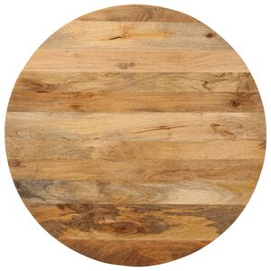 vidaXL Tischplatte &Oslash; 70x3,8 cm Rund Massivholz Mango