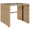 vidaXL 4-tlg. Garten-Sofagarnitur mit Kissen Beige Poly Rattan