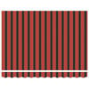 vidaXL Markise Rot und Schwarz 350 x 250 x 165 cm