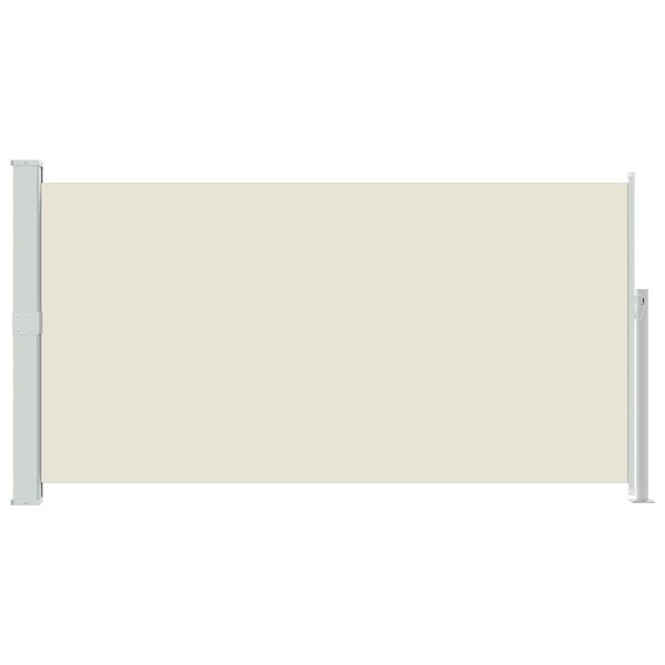 vidaXL Seitenmarkise 160x300 cm Cremewei&szlig;