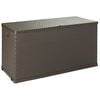 vidaXL Garten-Aufbewahrungsbox Braun 120x56x63 cm PP Rattan