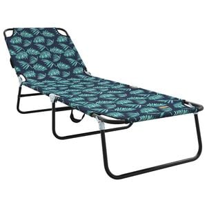 vidaXL Klappbare Sonnenliege Mehrfarbig 188 x 57 x 86,5 cm Polyester