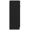 vidaXL Badezimmerschrank mit T&uuml;r Schwarz Eichen-Optik 32 x 34 x 90 cm