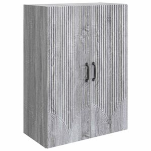 vidaXL Wandschrank Grau Sonoma 66 x 34,5 x 90 cm Holzwerkstoff