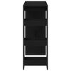 vidaXL Bartisch mit Regal Schwarz Eichen-Optik 90x40x103,5 cm