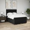 vidaXL Boxspringbett mit Matratze Schwarz 160x200 cm Stoff