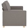 vidaXL 2-Sitzer Sofa Taupe 140 cm Stoff