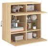 vidaXL TV-Wandschrank mit LED-Leuchten Sonoma-Eiche 58,5x30x60,5 cm