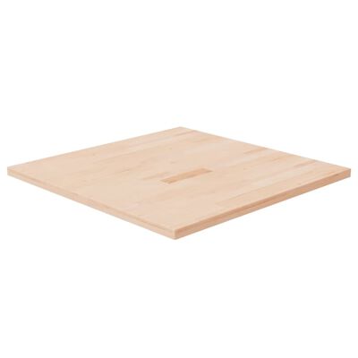vidaXL Tischplatte Quadratisch 70x70x2,5 cm Eichenholz Unbehandelt