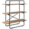 vidaXL B&uuml;cherregal 3 Ebenen 100 x 35 x 105 cm PB Artisan-Eiche