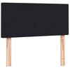 vidaXL Boxspringbett mit Matratze Schwarz 90x210 cm Samt