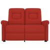 vidaXL 2-Sitzer Massagesessel Weinrot Kunstleder