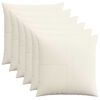 vidaXL Kissenbezug 6 pcs ALMELO Creme 80 x 80 cm Cord