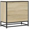 vidaXL Nachttisch Sonoma-Eiche 60x31x60 cm Holzwerkstoff und Metall