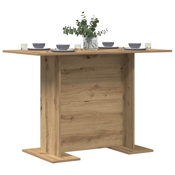 vidaXL Esstisch Artisan-Eiche 110x60x75 cm Holzwerkstoff