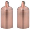 vidaXL Lampenfassungen 2 Stk. Rot-Bronze E27