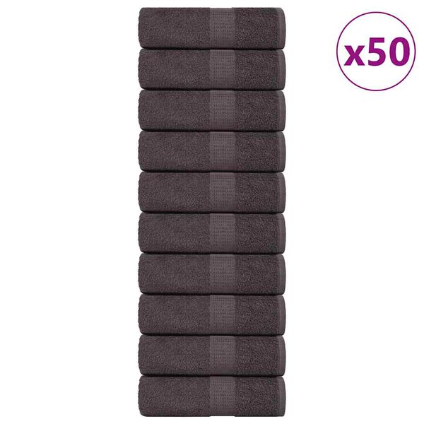 vidaXL G&auml;stet&uuml;cher FROGN 50 Stk. Anthrazit 30x50 cm 360 g/m&sup2;