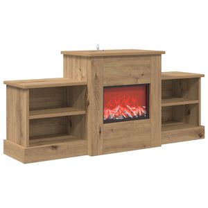 vidaXL Elektrokamin Artisan-Eiche 110 x 30 x 50 cm Holzwerkstoff