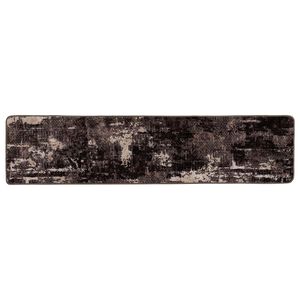 vidaXL Teppichl&auml;ufer MARSA Schwarz 50 x 100 cm Polyester und PVC