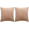 vidaXL Kissen 2 Stk. Stoff 60x60 cm Beige