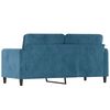 vidaXL 2-Sitzer-Sofa Blau 140 cm Samt